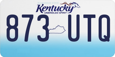 KY license plate 873UTQ