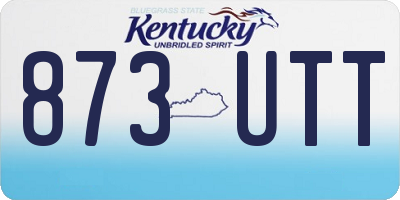 KY license plate 873UTT