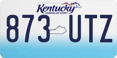 KY license plate 873UTZ