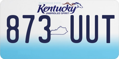 KY license plate 873UUT