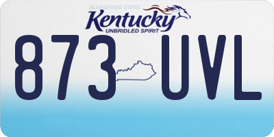 KY license plate 873UVL