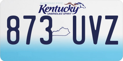 KY license plate 873UVZ