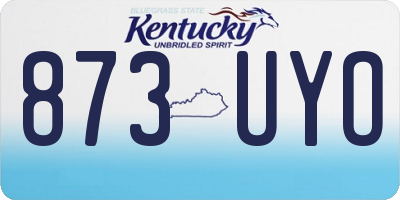 KY license plate 873UYO