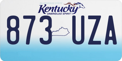 KY license plate 873UZA