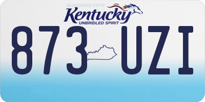 KY license plate 873UZI