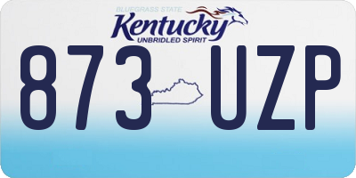 KY license plate 873UZP