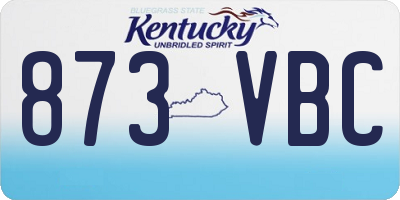 KY license plate 873VBC