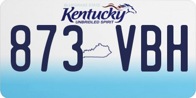 KY license plate 873VBH