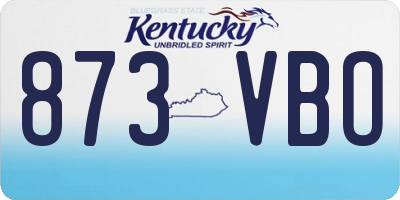 KY license plate 873VBO