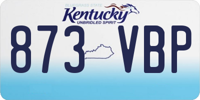 KY license plate 873VBP