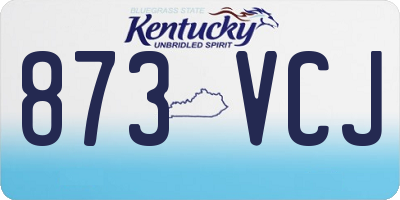 KY license plate 873VCJ