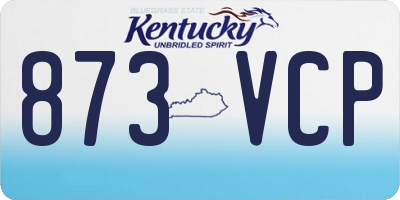KY license plate 873VCP