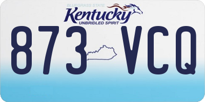 KY license plate 873VCQ