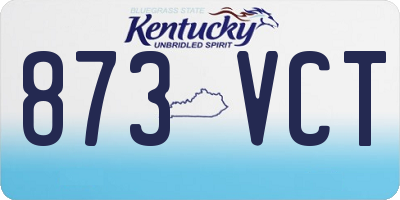 KY license plate 873VCT