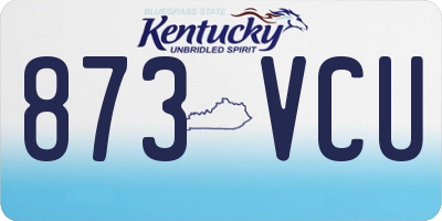 KY license plate 873VCU