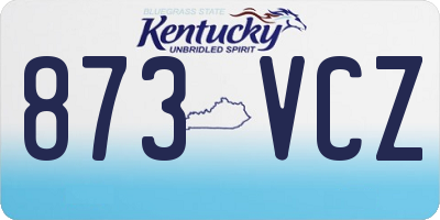 KY license plate 873VCZ