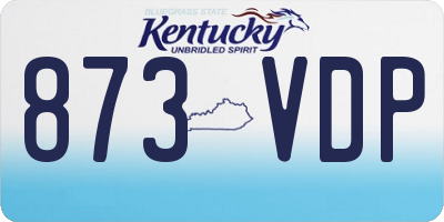 KY license plate 873VDP