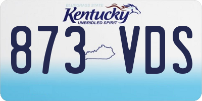 KY license plate 873VDS