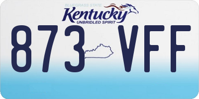 KY license plate 873VFF
