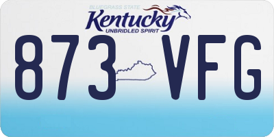 KY license plate 873VFG