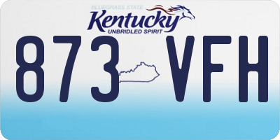 KY license plate 873VFH