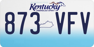 KY license plate 873VFV