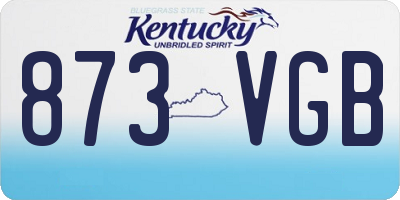 KY license plate 873VGB