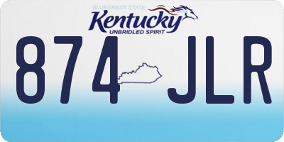 KY license plate 874JLR