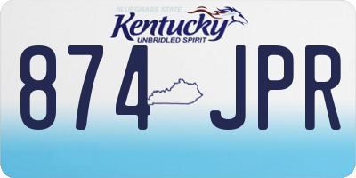 KY license plate 874JPR