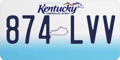 KY license plate 874LVV