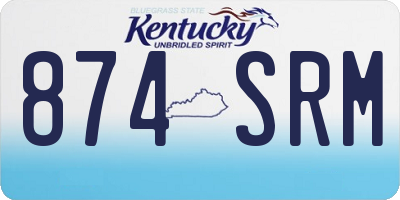 KY license plate 874SRM