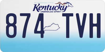 KY license plate 874TVH