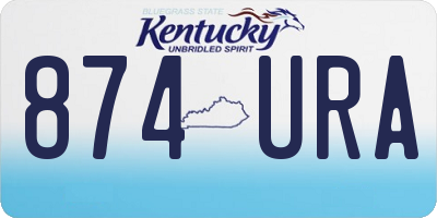 KY license plate 874URA