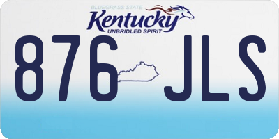 KY license plate 876JLS