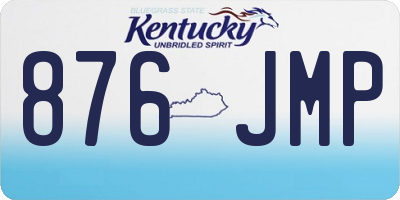KY license plate 876JMP
