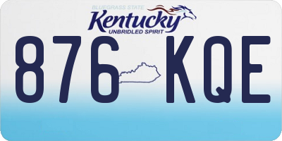 KY license plate 876KQE