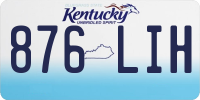 KY license plate 876LIH