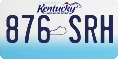 KY license plate 876SRH