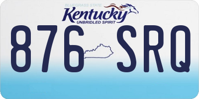 KY license plate 876SRQ