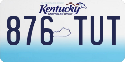 KY license plate 876TUT