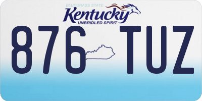 KY license plate 876TUZ