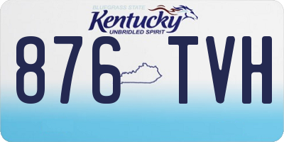 KY license plate 876TVH