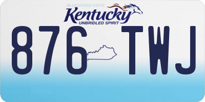 KY license plate 876TWJ