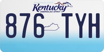 KY license plate 876TYH