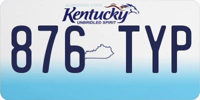 KY license plate 876TYP