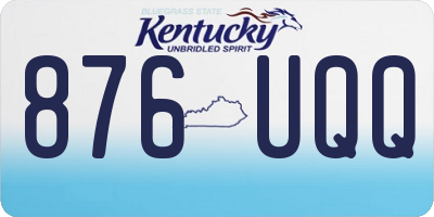 KY license plate 876UQQ