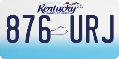 KY license plate 876URJ