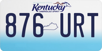 KY license plate 876URT