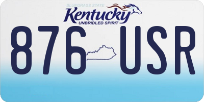 KY license plate 876USR