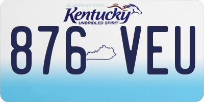 KY license plate 876VEU